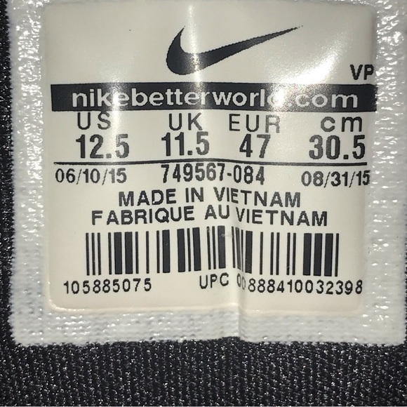 Nike Hyperdunk ‘15 Prm Ep/Hyper Dunk Premium Black Blue Lagoon HT Sneaker M 12.5 - Picture 10 of 11